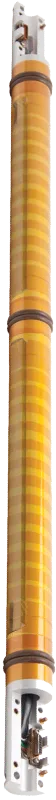 A blurry picture of a barrel of oil on a white background.