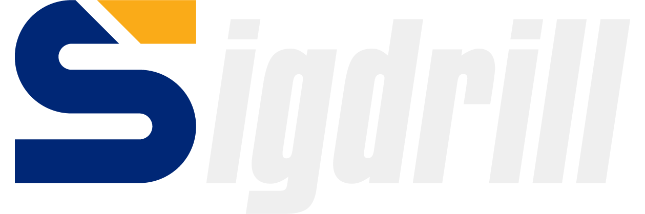 Two thick, horizontal, dark blue parallel lines with slanted, matching ends on a white background.